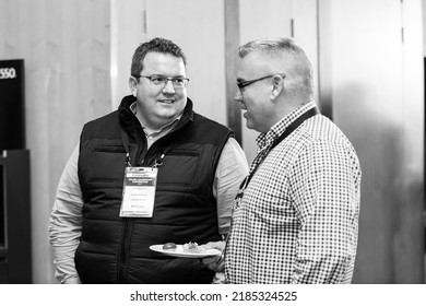 Johannesburg, South Africa - August 17, 2017: Delegates Networking At A Sales Convention In Large Conference Hall