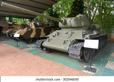 Johannesburg, South Africa - December 9, 2012: Tank In The South African National Museum Of Military History In Johannesburg.