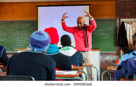 Johannesburg, South Africa, July 29, 2011, African Children In Primary School Classroom