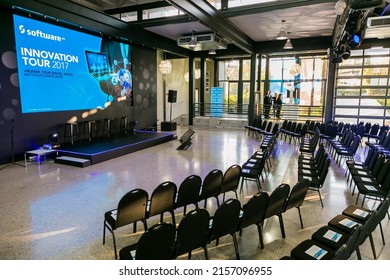 JOHANNESBURG, SOUTH AFRICA - Mar 26, 2022: Johannesburg, South Africa - June 29, 2017: Interior Of Conference Event Venue