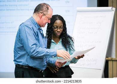 Johannesburg, South Africa - March 23, 2013: Mature Students Attending A Class In College Auditorium