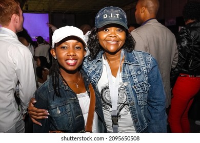 JOHANNESBURG, SOUTH AFRICA - Oct 14, 2021: Some Guests Posing For A Photo At Drake Music Concert