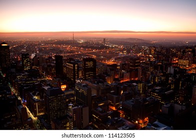 Johannesburg At Sunset