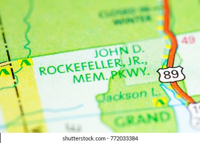 John D. Rockefeller Jr. Memorial Parkway. Wyoming. USA