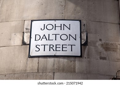 John Dalton Street Sign; Manchester; England; UK