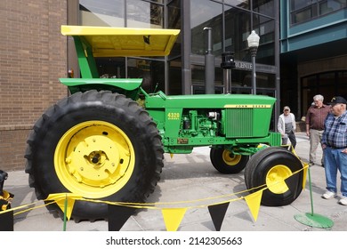 John Deere Tractor At The River Center In Davenport, Iowa. March 17, 2022.