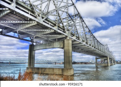 John F Kennedy Memorial Bridge In Louisville, Kentucky