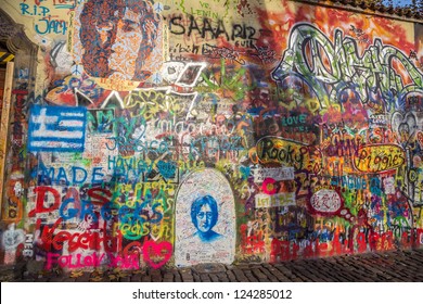 John Lennon Wall In Prague Czech Republic