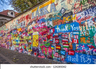 John Lennon Wall In Prague Czech Republic