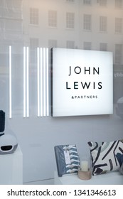 John Lewis Sign And Branding In Cheltenham, UK. March 2019