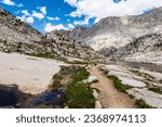 John Muir trail in the Eastern Sierra wilderness