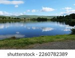 The John Muir Way walking trail passes the reservoir by the A818 road just north of Helensburgh, Argyll and Bute, Scotland.