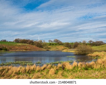 John O'Gaunt reservoir in Nidderdale in Yorkshire. A beautiful Spring afternoon and the views are lovely. This reservoir is little visited and provides a nice walk for families. Good for tourism.