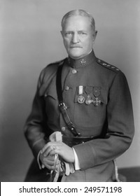 John Pershing, World War 1 commander of the U.S. forces in Europe. Ca. 1918.