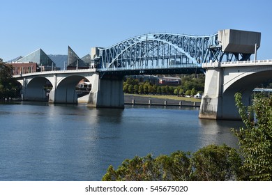 John Ross Bridge On Market Street In Chattanooga, Tennessee