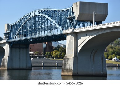 John Ross Bridge On Market Street In Chattanooga, Tennessee