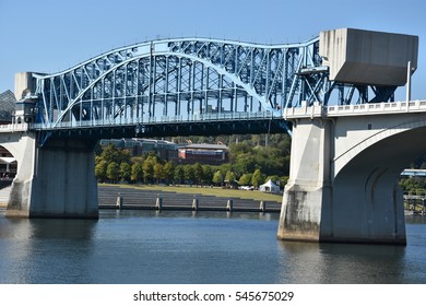 John Ross Bridge On Market Street In Chattanooga, Tennessee