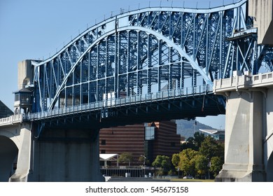 John Ross Bridge On Market Street In Chattanooga, Tennessee