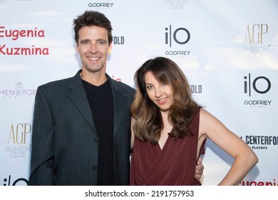 John Snyder, Niki Shadrow Snyder Attend Playboy App Kick Off Launch Celebrating Eugenia Kuzmina  At The Godfrey Hotel Hollywood, Hollywood, CA On August 18, 2022