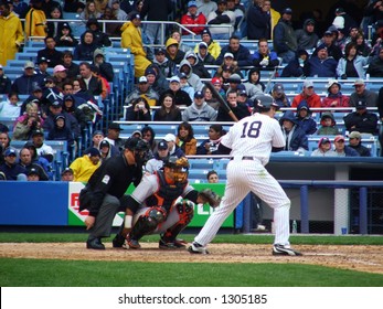 Johnny Damon Up At Bat