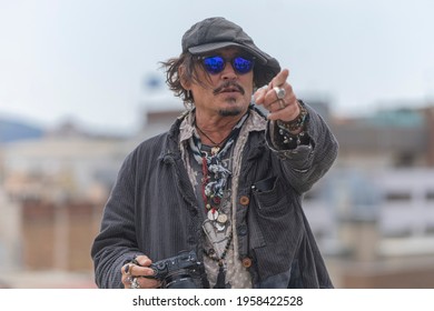 Johnny Depp At Barcelona Film Festival, Barcelona, 16 Of April 2021