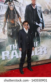 Johnny Depp at "The Lone Ranger" Premiere, Disney's California Adventure, Anaheim, CA 06-22-13