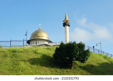 Johor, Malaysia-March 14, 2022; View Of Mersing Town Mosque