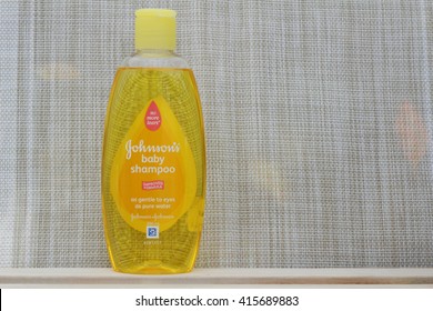 JOHOR,MALAYSIA- MARCH 15th, 2016 : Bottle of Johnson & Johnson Baby Shampoo. Johnson & Johnson is an American company founded in 1866
