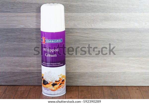 Johormalaysia March 4th2017emborg Whipped Cream Emborg Stock Photo