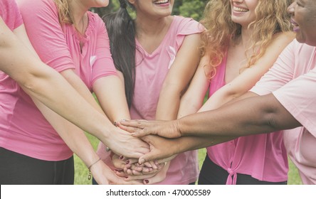 Join Hands Cancer Campaign Care Charity Union Concept - Shutterstock ID 470005589