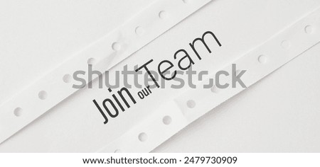 join our team text information sign
