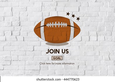 Join Us Football Ball Rugby Game Concept - Powered by Shutterstock