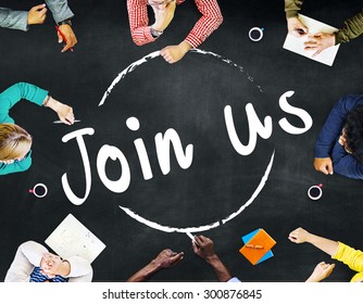 Join Us Invitation Support Business Concept 
