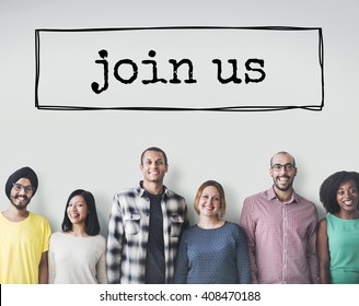 Join Us Team Recruitment Register Membership Hiring Concept