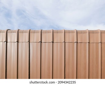 Joint Of Curved Metal Sheet Roof And Metal Sheet Wall 