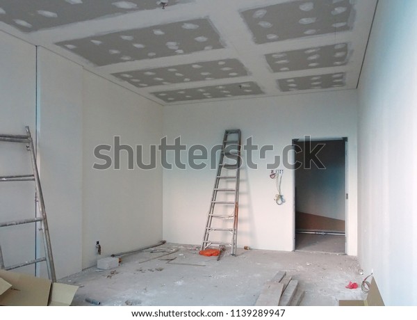 Joint Less Plaster Ceiling Board Under Stock Photo Edit Now