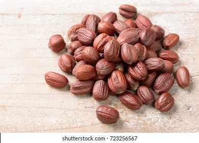 jojoba seeds on the table
