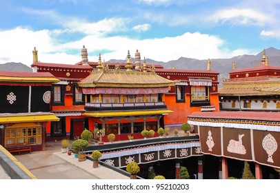 Jokhang Temple In Lhasa, Tibet