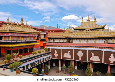 Jokhang Temple In Lhasa, Tibet