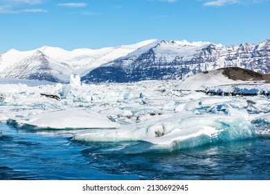 Jokulsarlon,a Large Glacial Lake In Southeast Iceland