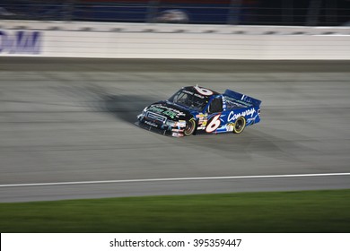 Joliet, IL USA - August 28, 2009: Chicagoland Speedway 225, NASCAR Camping World Truck Series. 6 Colin Braun Con-way Freight Ford