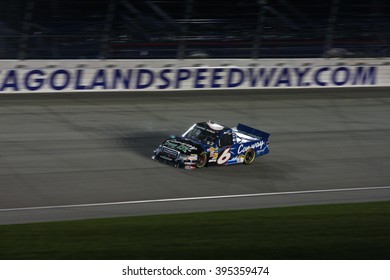 Joliet, IL USA - August 28, 2009: Chicagoland Speedway 225, NASCAR Camping World Truck Series. 6 Colin Braun Con-way Freight Ford