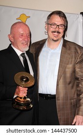 Jonathan Banks And Vince Gilligan At The 39th Annual Saturn Awards Press Room, The Castaway, Burbank, CA 06-26-13