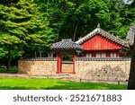 Jongmyo Shrine a Confucian royal ancestral shrine, UNESCO world heritage in Seoul, South Korea