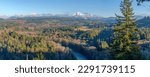 Jonsrud viewpoint panorama overlooking the valley with Mt. Hood Oregon.