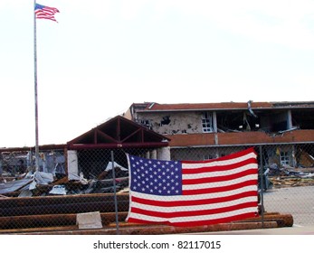 Joplin High School In Aftermath Of Joplin Missouri Tornado