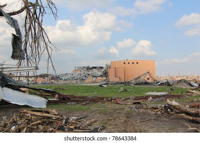 JOPLIN, MO - MAY 22: The School District Of Joplin Took A Big Hit With The Near Destruction Of Their Only High School As Well As A Severely Damaged Elementary And Jr. High School.. Joplin, MO, May 22, 2011