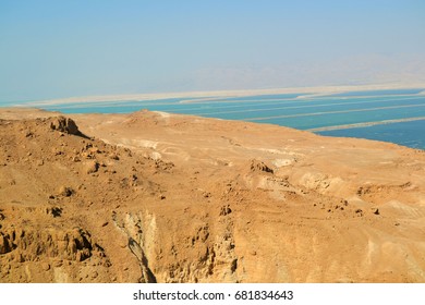 Jordan Rift Valley - The View On The Dead Sea, Israel.