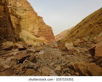 Jordan Rift Valley - Wadi Ad Dardour. Wild Nature Of Jordan. Western Asia