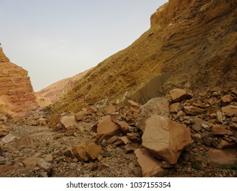 Jordan Rift Valley - Wadi Ad Dardour. Wild Nature Of Jordan. Western Asia